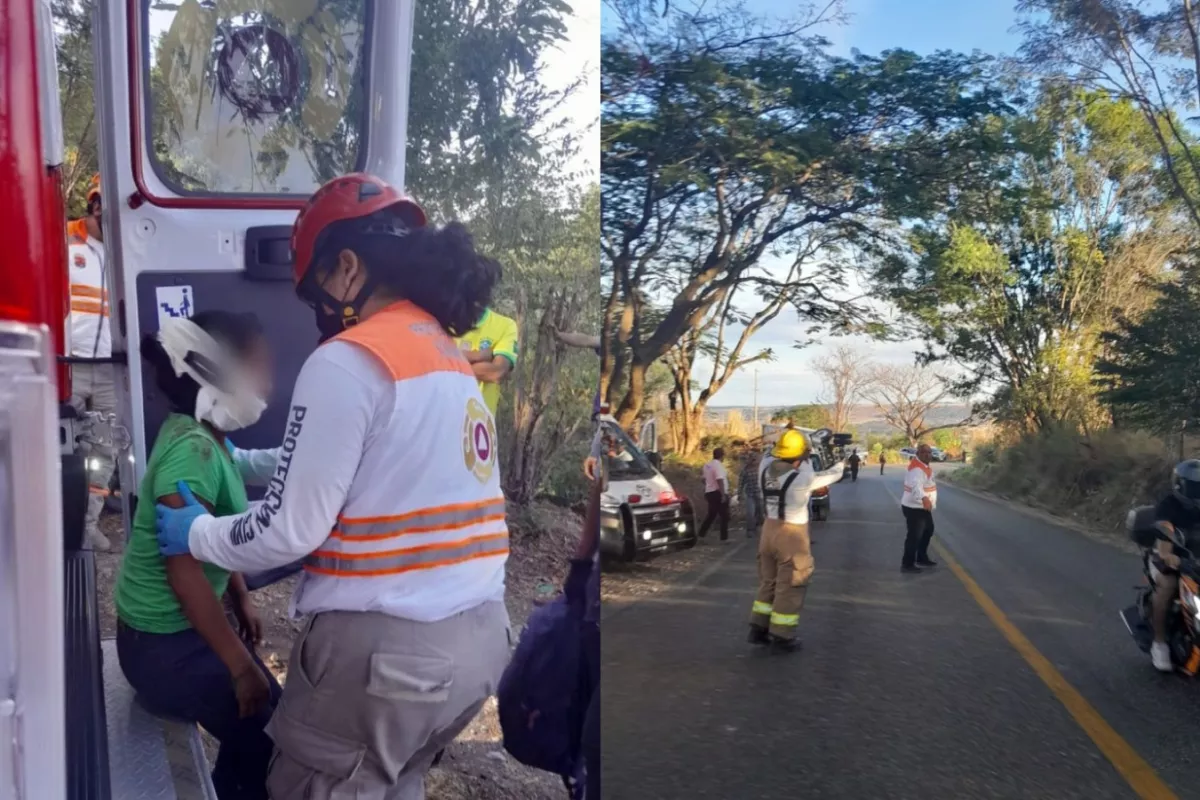 Reportan 23 lesionados tras volcadura de tráiler que transportaba