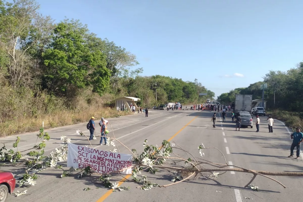 Ejidatarios Bloquean Otra Vez La Carretera Chetumal M Rida Poresto