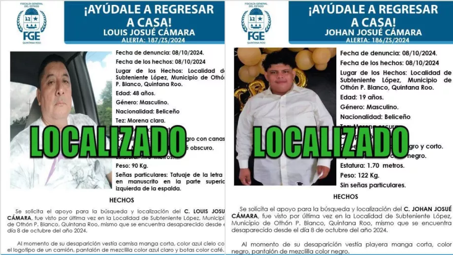 Localizan Con Vida A Padre E Hijo Belice Os Desaparecidos Al Ir A