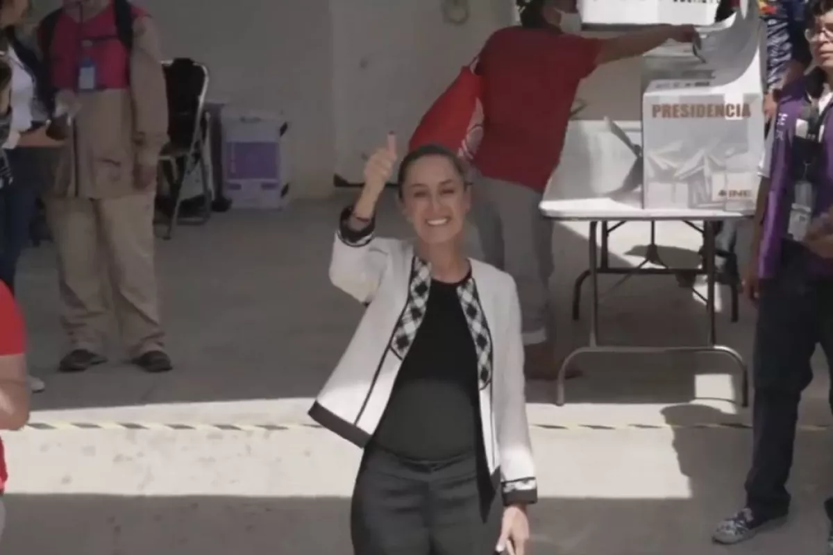 Claudia Sheinbaum emite su voto en la Alcaldía Tlalpan PorEsto