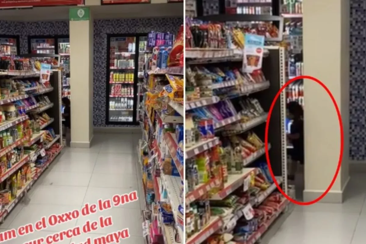 Captan a niña fantasma en Oxxo de Chiapas video se hace viral PorEsto