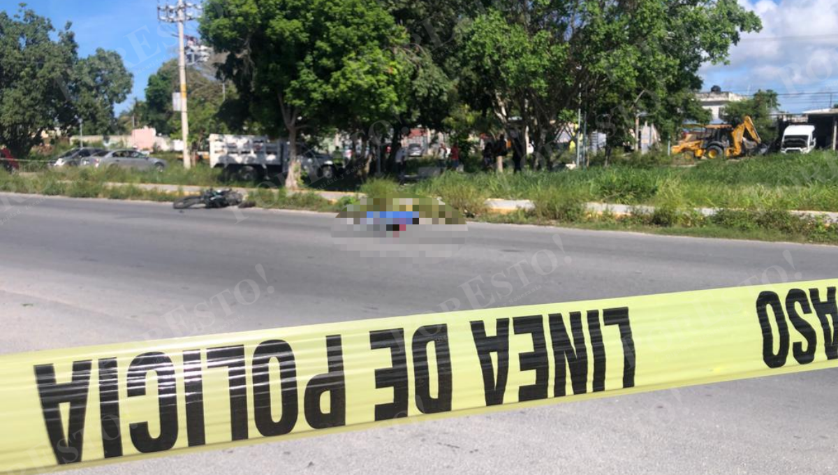 Muere abuelito ciclista tras ser atropellado sobre la avenida 20 de Noviembre en Cancún