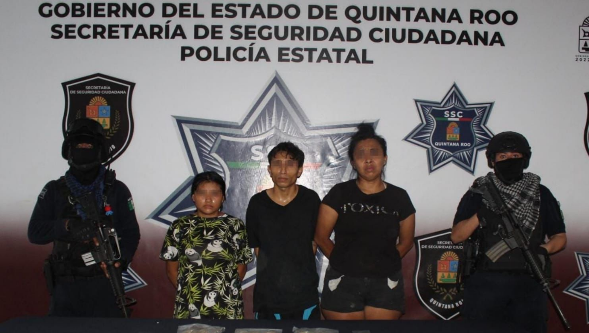 Arrestan a tres presuntos narcomenudistas en Cancún