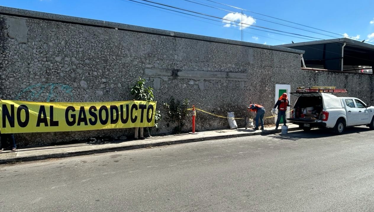 Empresa Engie violó la restricción del gasoducto; vecinos de Mérida confrontaron a empleados