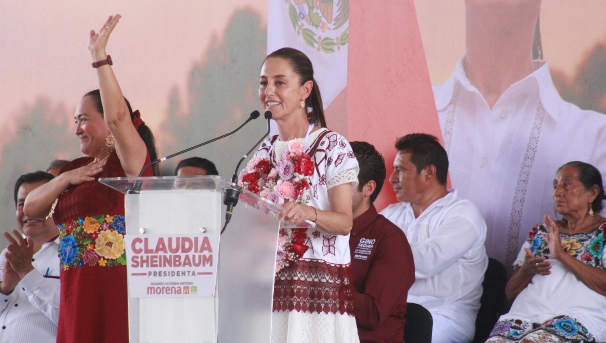 Claudia Sheinbaum llama a la zona maya de Quintana Roo a construir el segundo piso de la 4T