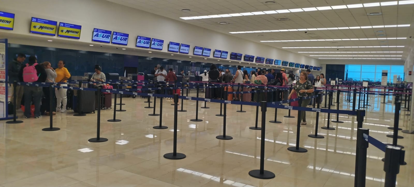 Aeropuerto de Mérida inicia la semana con tres vuelos atrasados