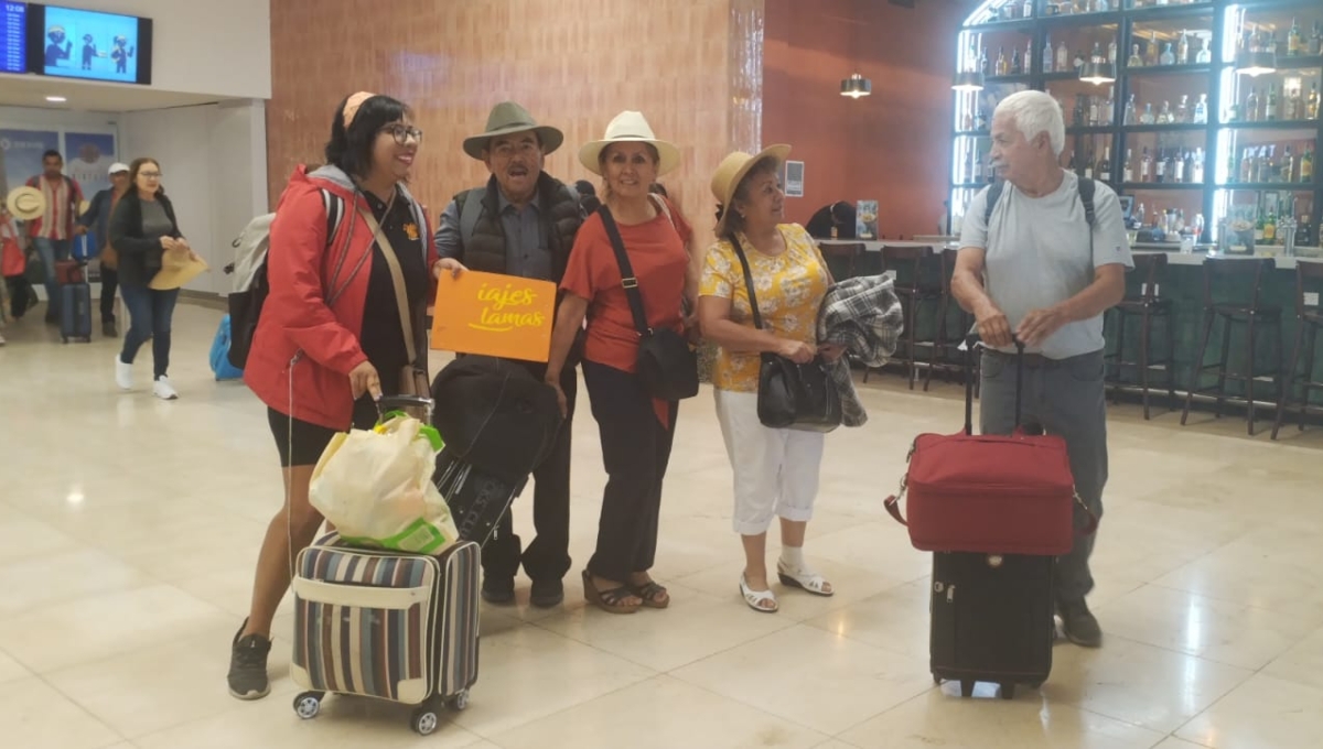 Turistas de Monterrey llegan a Mérida para viajar en Tren Maya a Chiapas