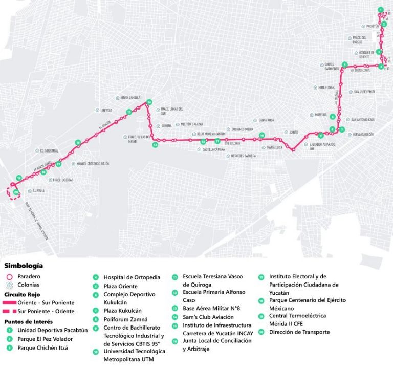 Ruta Circuito Rojo de Va y Ven comenzará a operar el 4 de noviembre