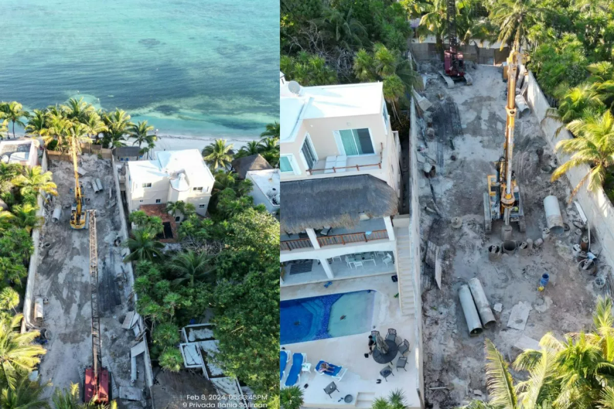 Ambientalistas denuncian la construcción de un edificio sin permisos en  Bahía Solimán, Tulum - PorEsto