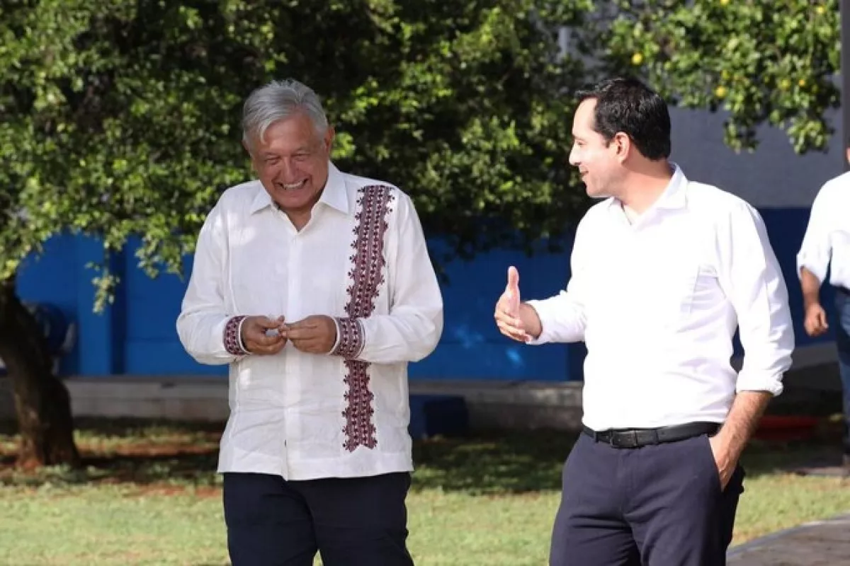 Amlo Y Mauricio Vila Supervisan Avances Del Tren Maya Y El Gran Parque La Plancha En Yucatán 0962