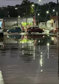 La tarde-noche de este viernes, las lluvias provocaron encharcamientos e inundaciones en Campeche