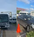 Un autobús de la empresa Lipu se pasó una luz roja en el bulevar Luis Donaldo Colosio, causando un accidente