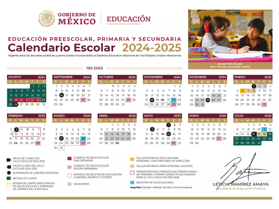 Calendario SEP 20242025 Estos serán los días inhábiles en Yucatán