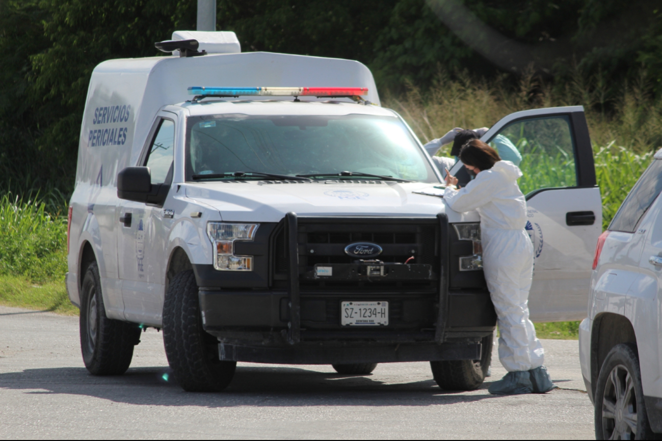 El cuerpo del taxista de Chetumal fue llevado al Semefo para realizarle la necropsia de ley y establecer las causas de su muerte