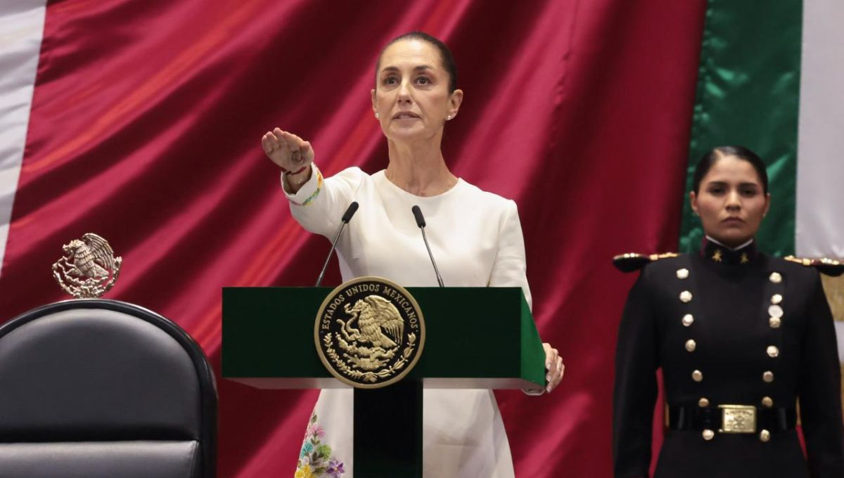 Claudia Sheinbaum al tomar protesta como Presidenta Constitucional de los Estados Unidos Mexicanos