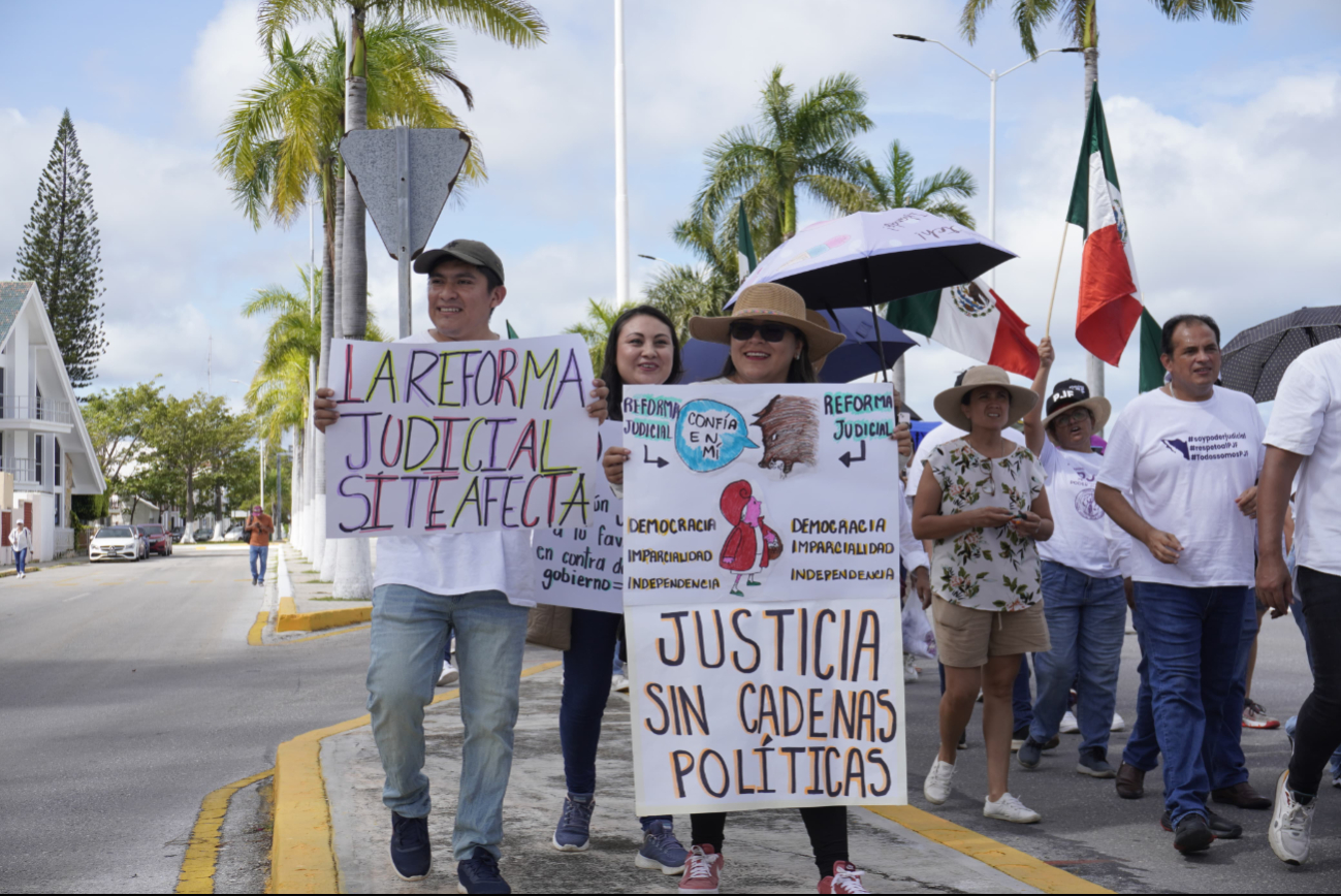 Trabajadores del Poder Judicial de la Federación protestan