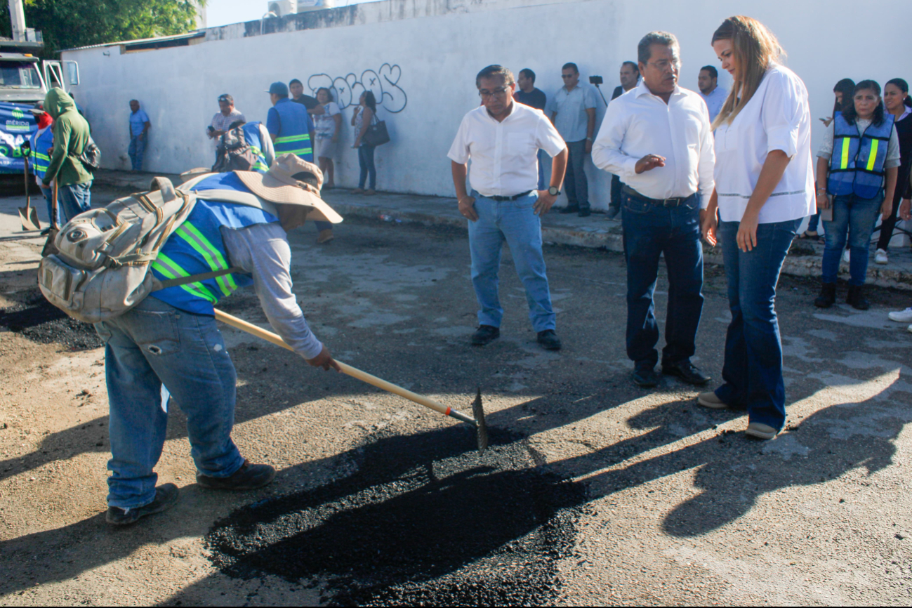 Cecilia Patrón supervisará las obras de bacheo