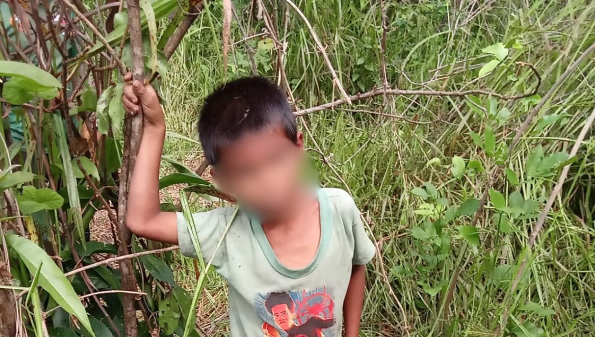 Localizan con vida a niño perdido en Palizada, Campeche