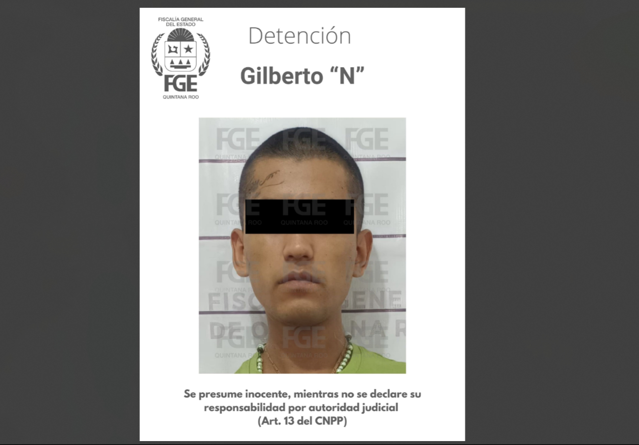 Confirma la FGE en Cancún detención de presunto homicida