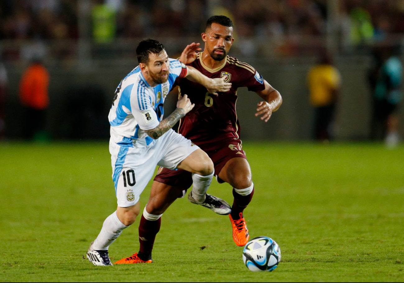 Messi en acción desde Venezuela