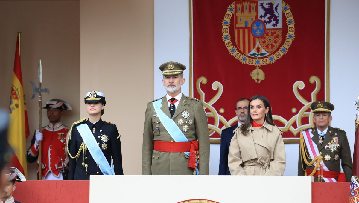 La celebración de la Fiesta Nacional en Madrid continuó pese a la lluvia