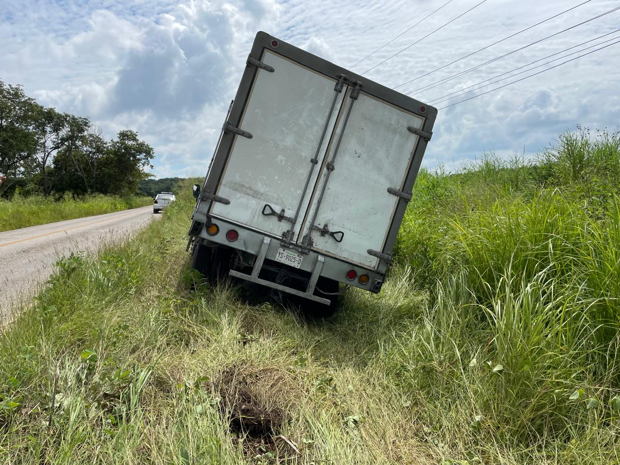 La Guardia Nacional se hizo cargo del accidente y el camión fue llevado a un corralón