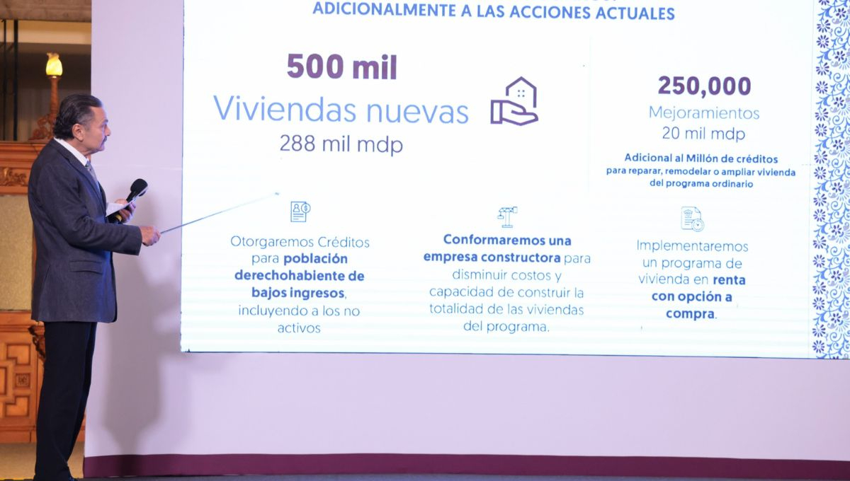 Sheinbaum anuncia plan para construir y regularizar dos millones de viviendas