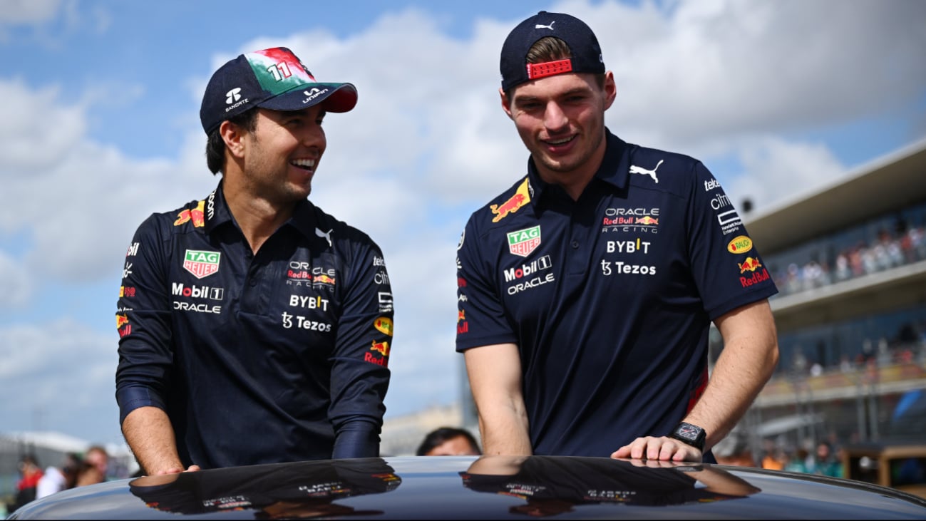 Checo y Max en Austin 2023