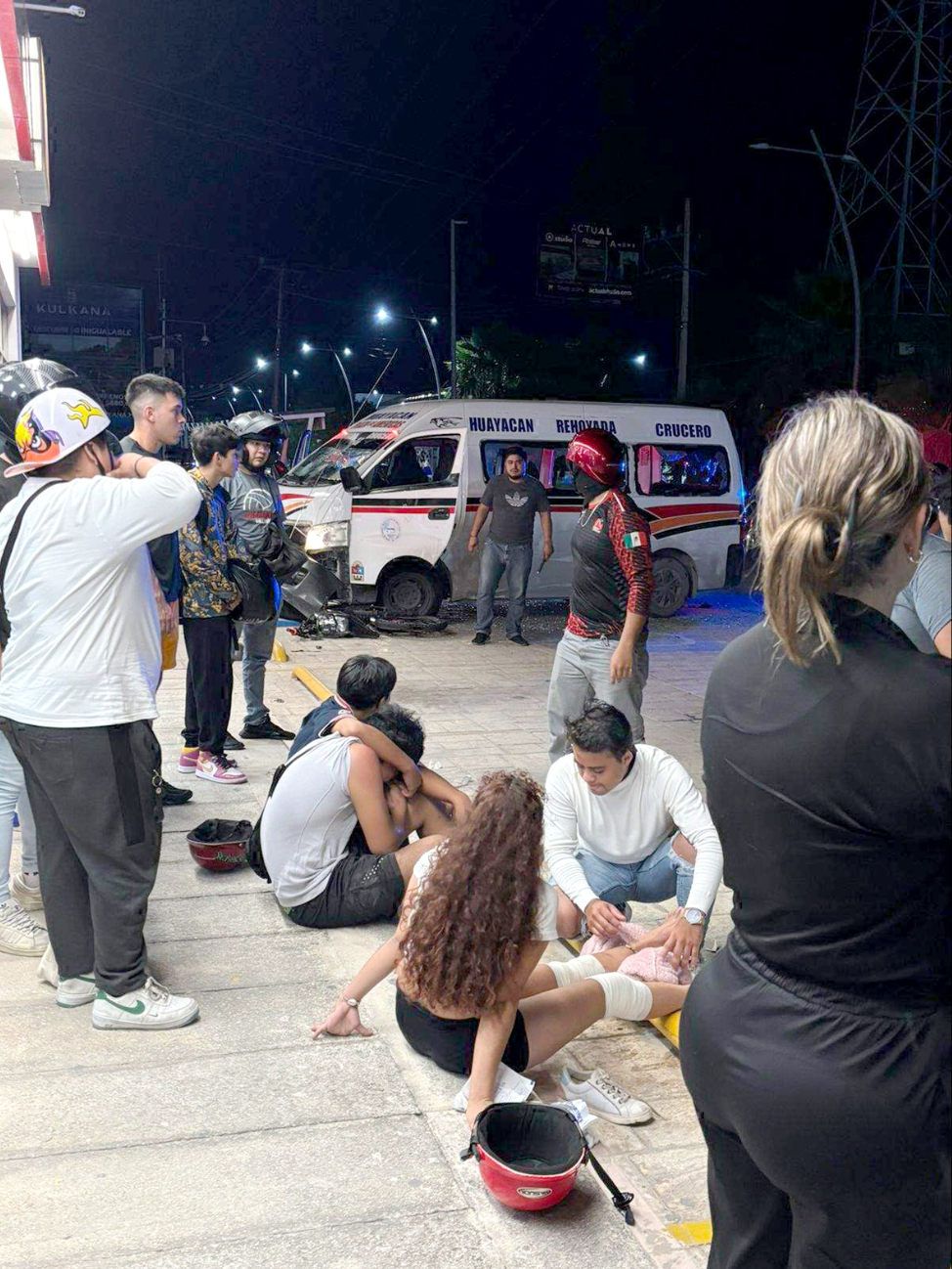 En el incidente resultaron heridos dos menores de edad, identificados con las iniciales F.K.C.C. y su acompañante K.F.D.T.