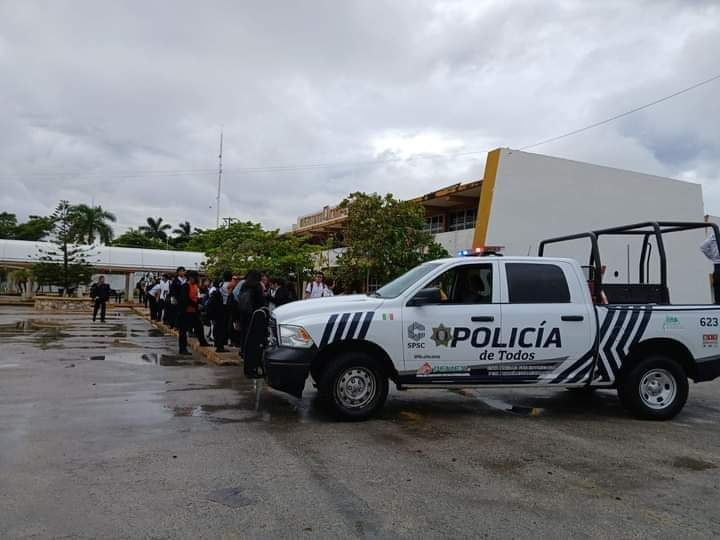 La Policía de Campeche implementó un protocolo de emergencia para ayudar a los ciudadanos