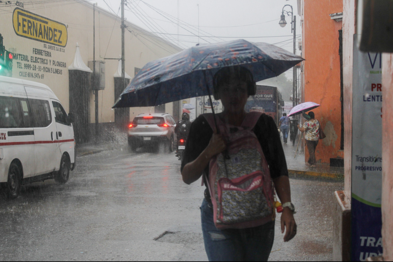 Las lluvias serán de ligeras a fuertes en Yucatán