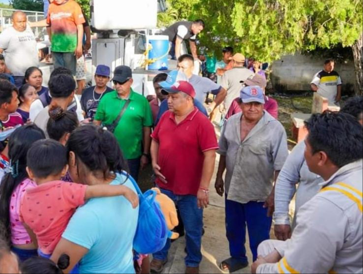 CFE  realiza mantenimiento  en  Candelaria después de las exigencias de la comunidad  