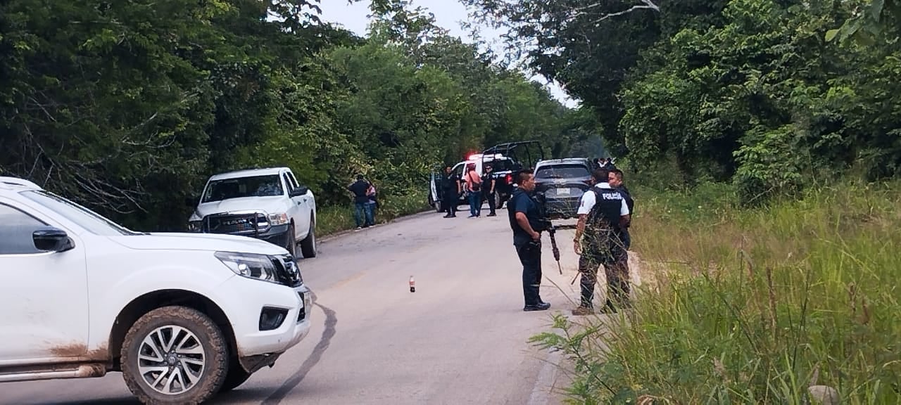 La carretera de Chiquilá fue cerrada por algunas horas tras lo ocurrido