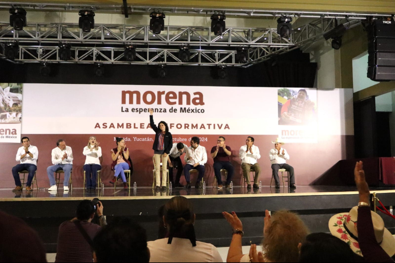 La dirigente de Morena encabezó el evento para consolidar el compromiso con el partido.