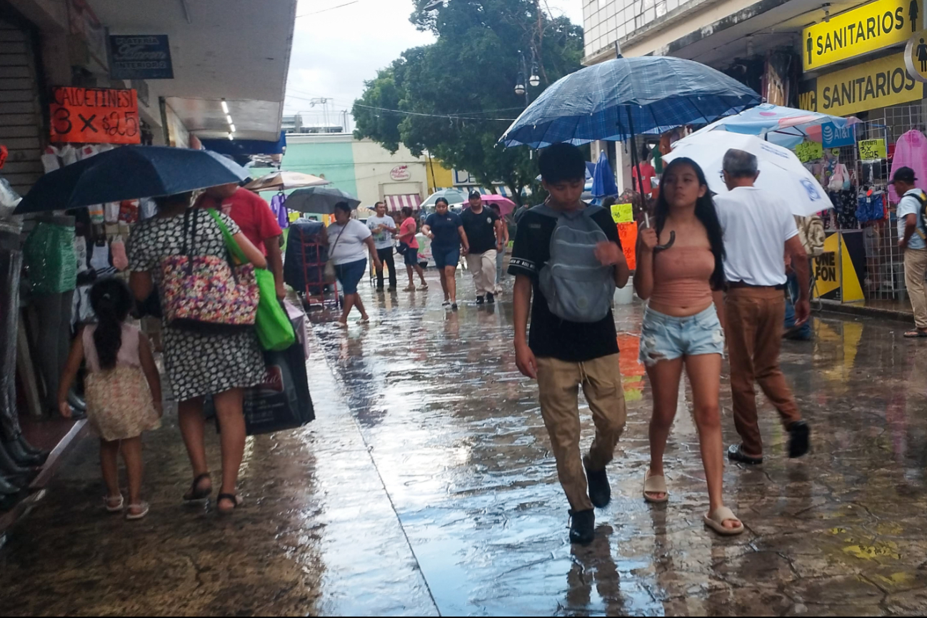 Las lluvias se presentarán hasta la tarde de este jueves en Yucatán