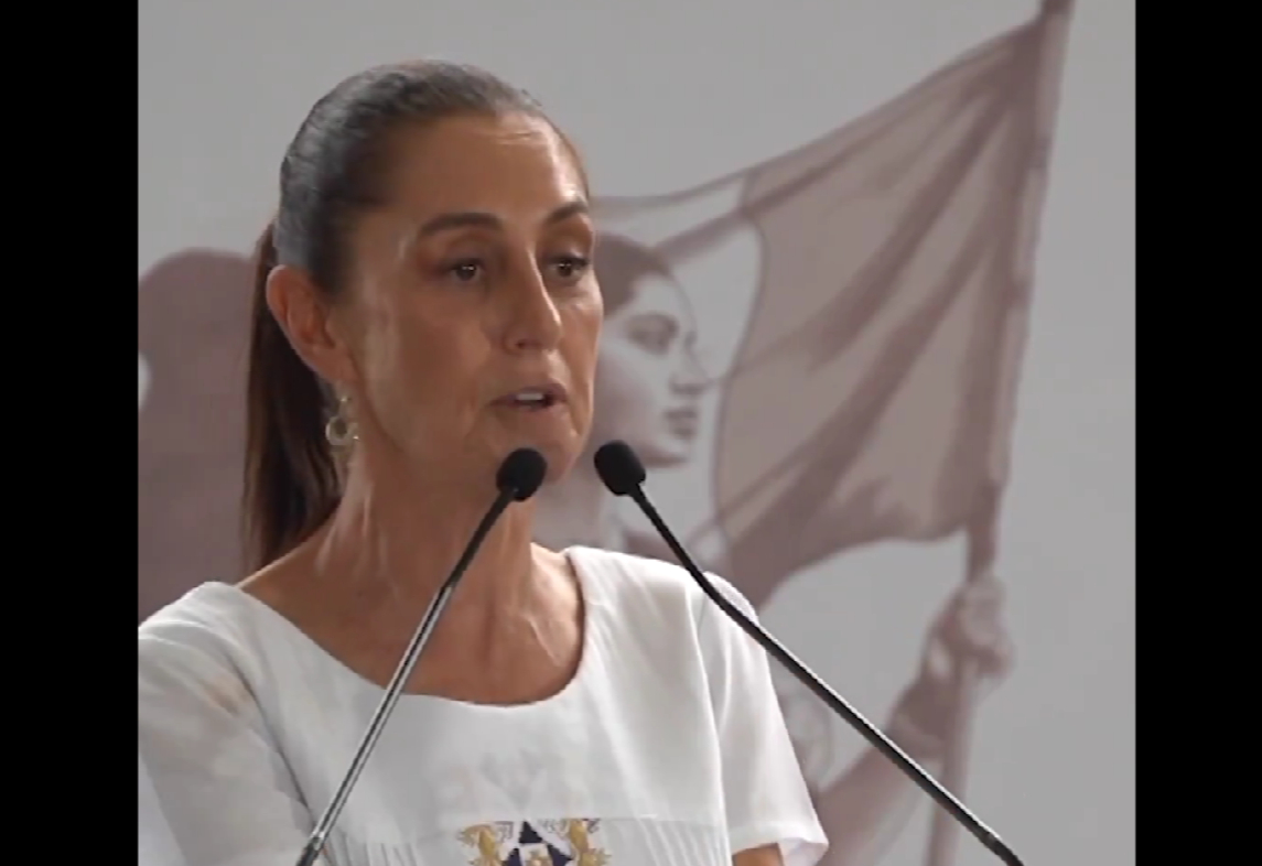 Claudia Sheinbaum asegura apoyo de pensión universal para discapacitados en Yucatán.