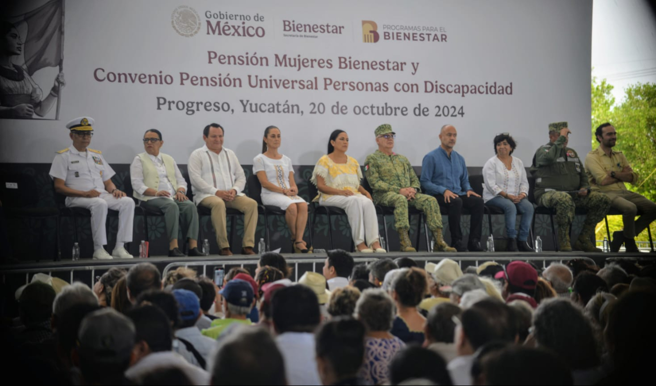 Claudia Sheinbaum presenta  la Pensión Mujeres Bienestar y  para Personas con Discapacidad en Progreso: EN VIVO