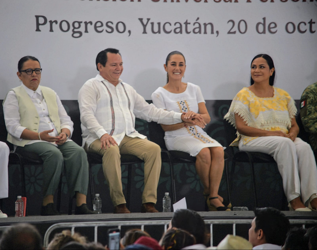 El gobernador Joaquín Díaz Mena agradeció el apoyo de Claudia Sheinbaum