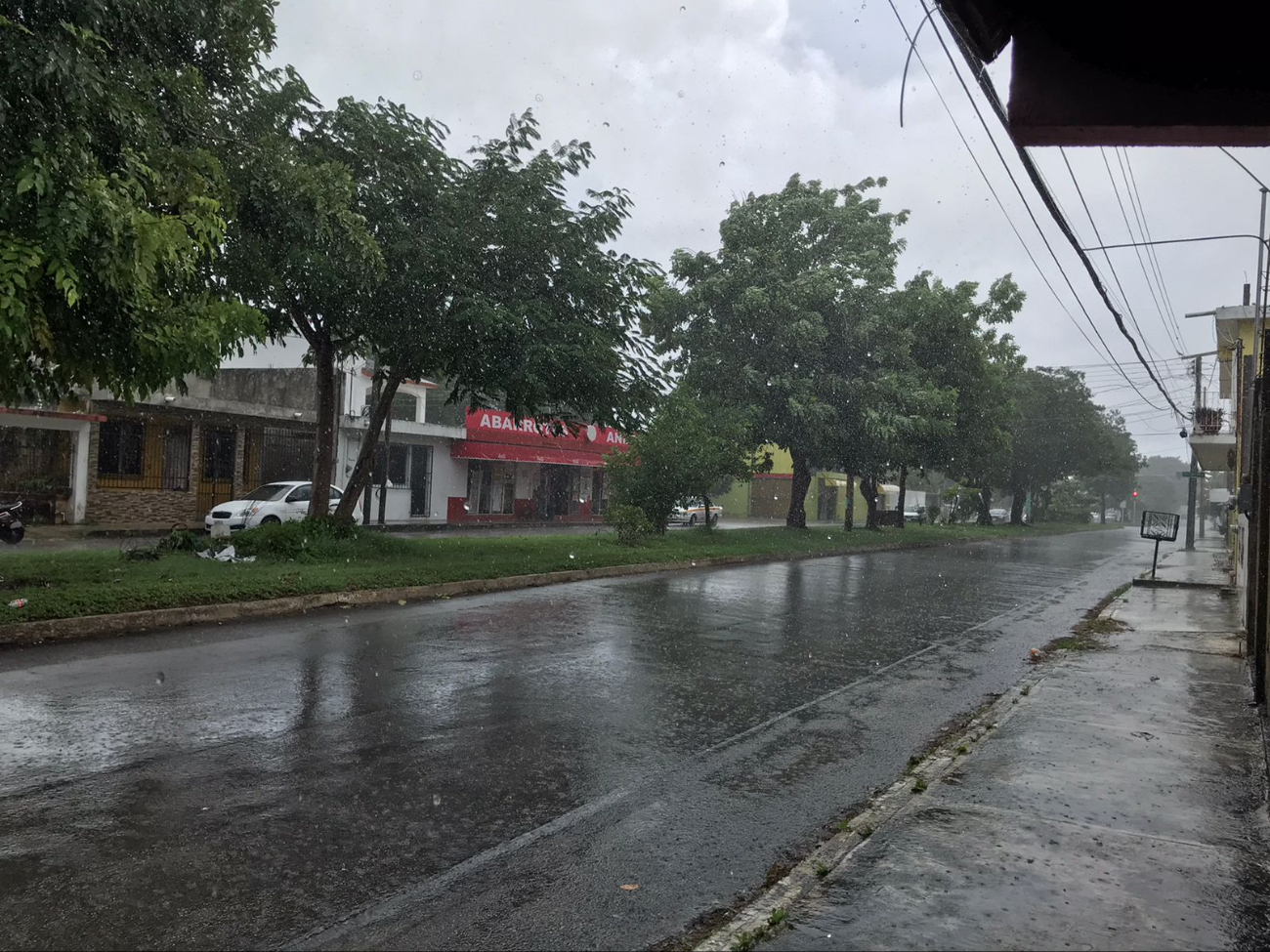 Varias calles comenzaron a inundarse por las lluvias recientes