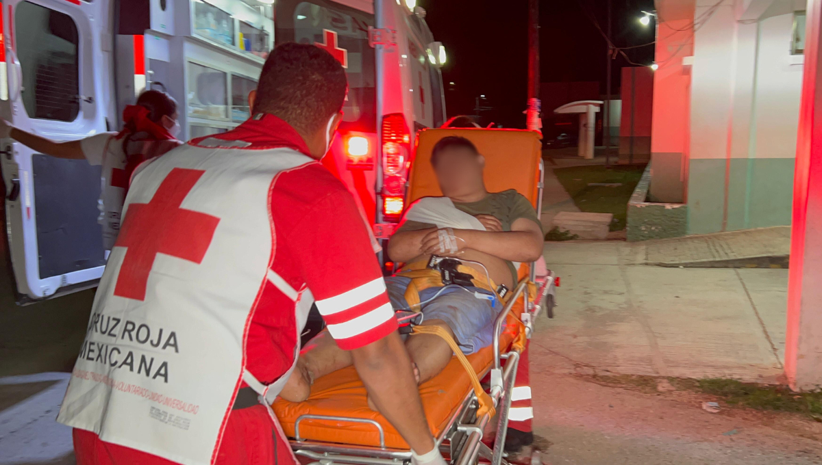 Los lesionados fueron trasladados al hospital por sus heridas