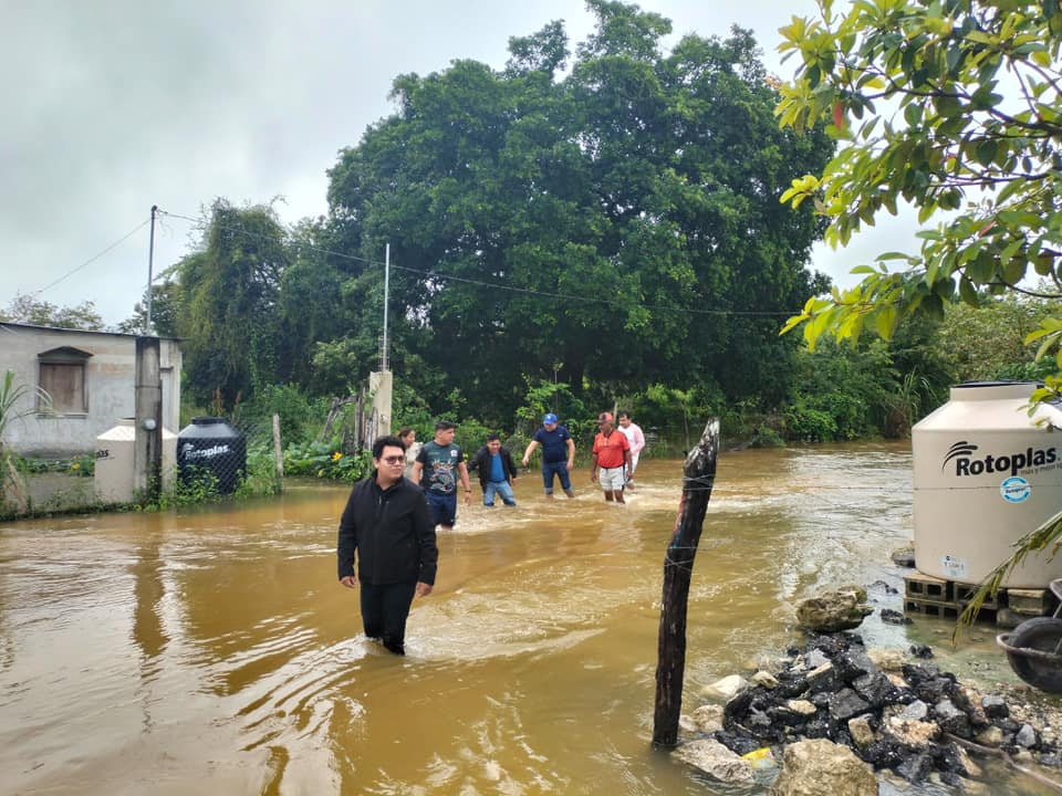   Aumenta la cifra de damnificados en Calakmul por Tormenta Tropical “Nadine”  