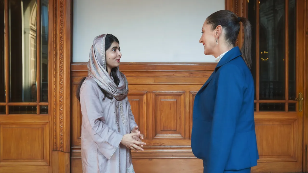 Presidenta Claudia Sheinbaum recibe a Malala Yousafzai en México