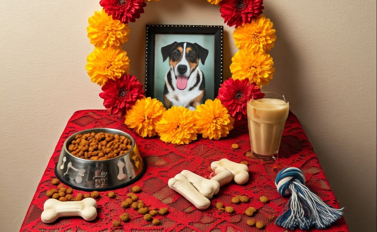 Esto es lo que debes colocar en el altar de Día de Muertos para tu mascota