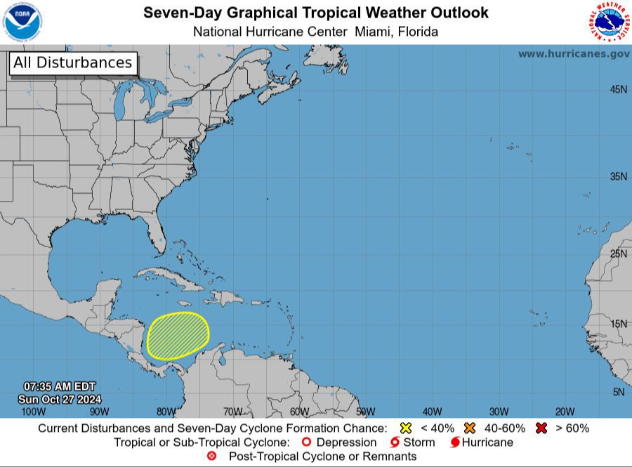 La onda tropical número 28  llegará a México