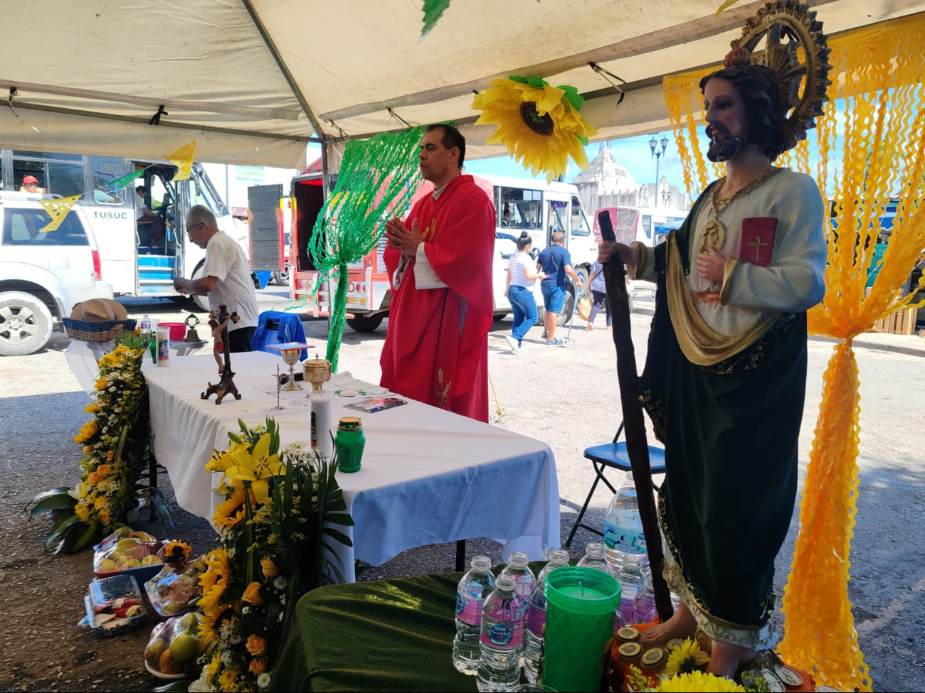 Comerciantes se congregaron con amor, fe y devoción para venerar al santo de las causas difíciles