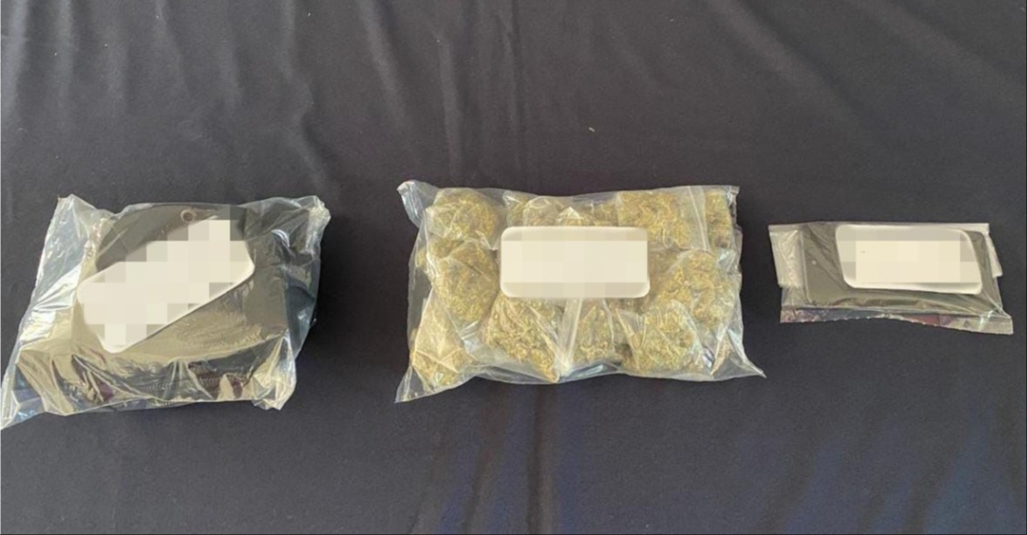 Al momento de su detención se encontraron un total de 17 bolsas con presunta marihuana