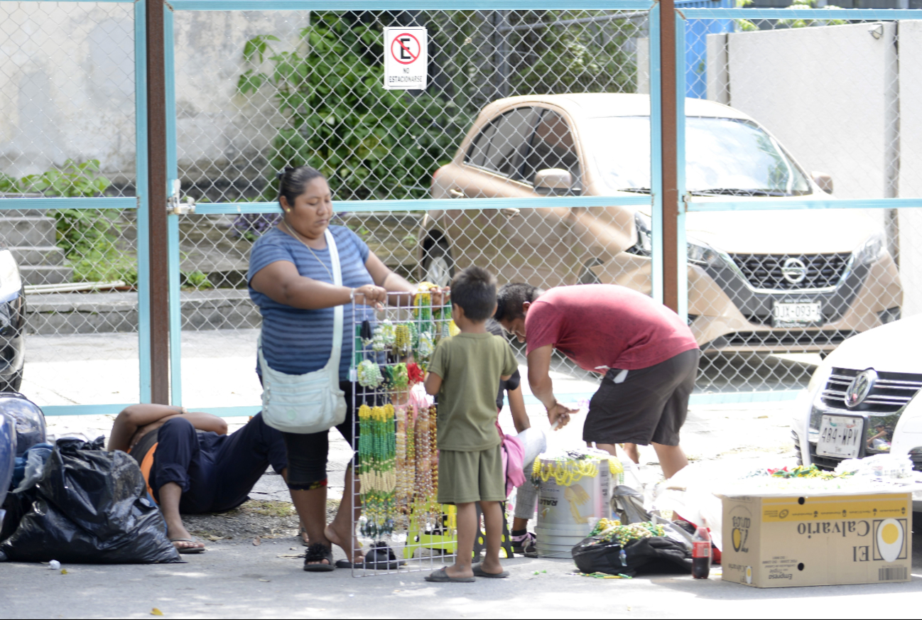 Muchos de estos provienen de estados como Chiapas; se afincan en el Caribe Mexicano por unos meses y vuelven a su tierra.