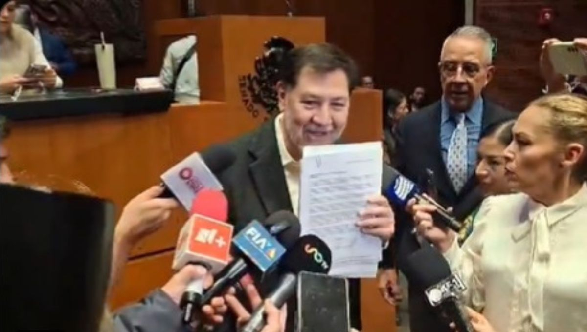 El presidente de la Mesa Directiva del Senado, Gerardo Fernández Noroña, presentó las cartas de renuncia de 8 ministros de la SCJN