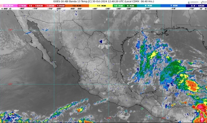 La onda tropical número 30 causará la presencia de lluvias intensas en dos estados del sur