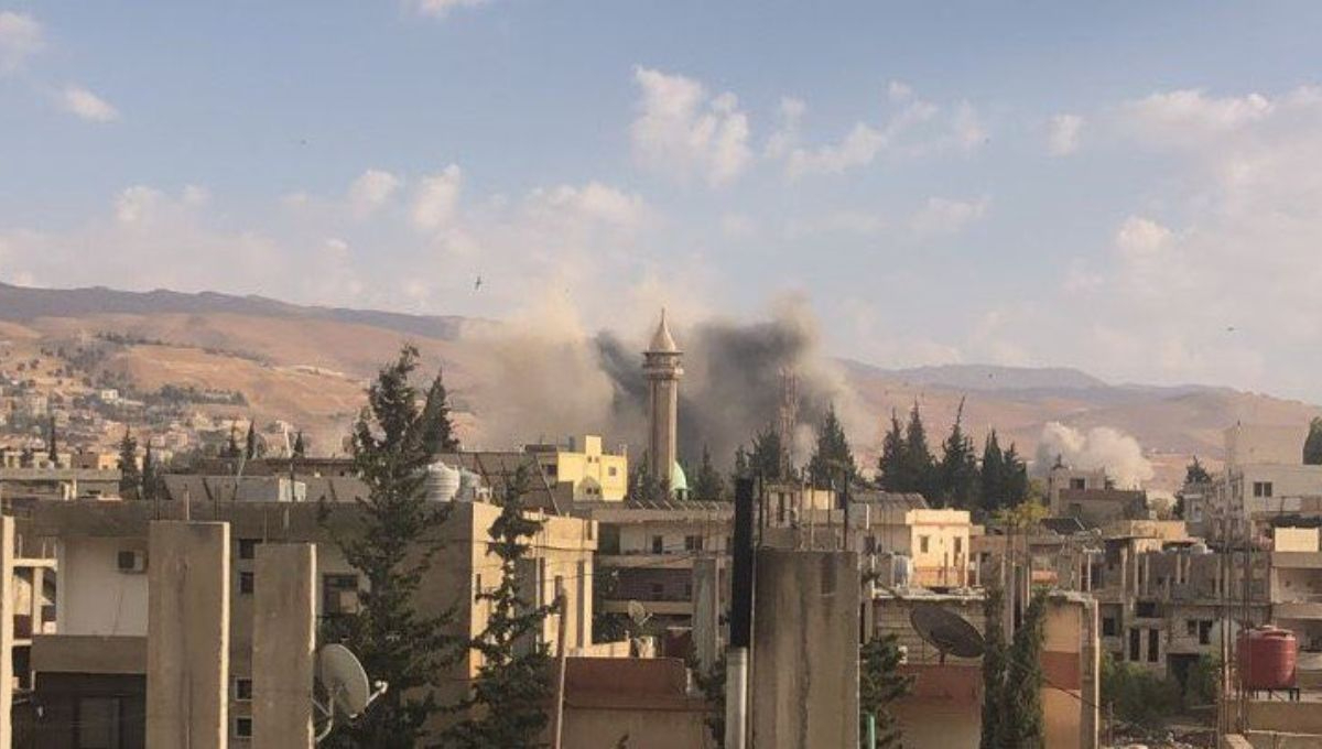 Los residentes de Baalbek, Líbano, evacúan sus hogares ante advertencias de bombardeos por parte de Israel